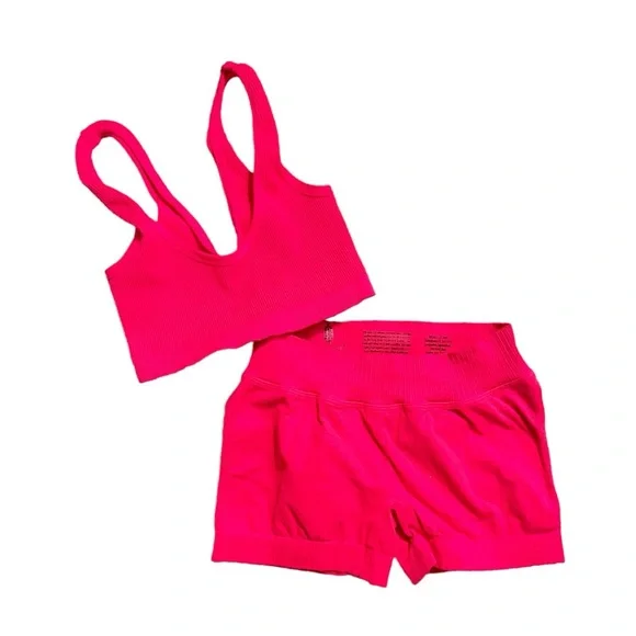 NEW [2-Pc] Free People FP Movement GK Shorts & Happiness Runs Bra - Picture 5 of 12